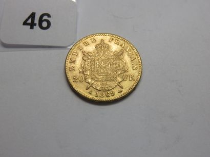 Gold coin - France - 20 Francs Napoléon III...