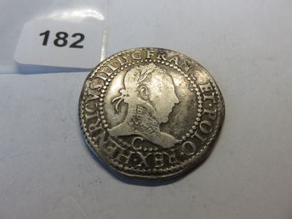 Monnaie Royale - Henri III - Franc au col...
