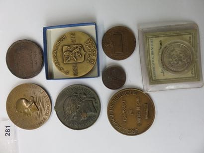 Médailles - Lot 8 de médailles, Médaille...