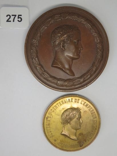 Médailles Napoléon Ier - Lot de 2 médailles,...