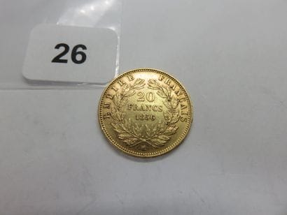 Gold coin - France - 20 Francs Napoléon III...