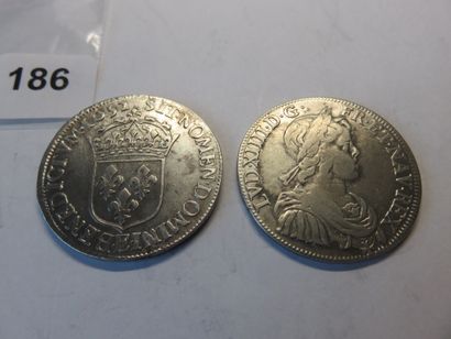 Monnaies Royales - Louis XIV - Lot de 2 x...