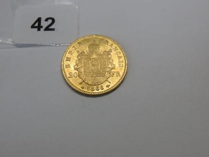 Gold coin - France - 20 Francs Napoléon III...