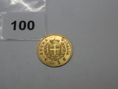 Gold coin - Italy - 5 Lire Victor Emmanuel...