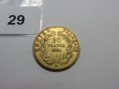 Gold coin - France - 20 Francs Napoléon III...