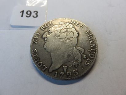Monnaie Constitutionnelle - Louis XVI - Ecu...