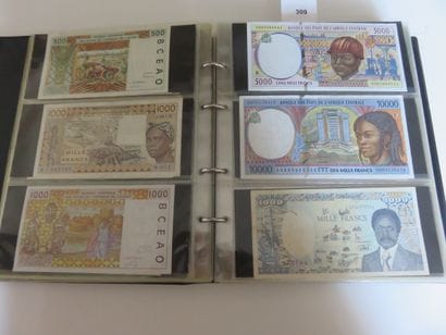 Billets - Collection de 282 billets étrangers...