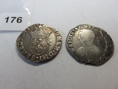 Monnaies Royales - Charles IX - Lot de 2...