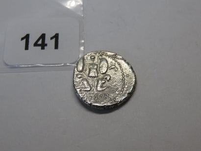 Roman Coin - Julius Caesar - Denarius with...