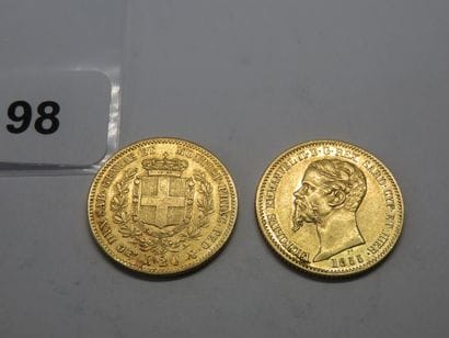 Gold coins - Sardinia (House of Savoy) -...