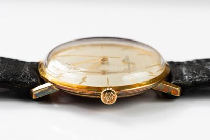 ULYSSE NARDIN circa 1968. 
Gold-plated wristwatch,...