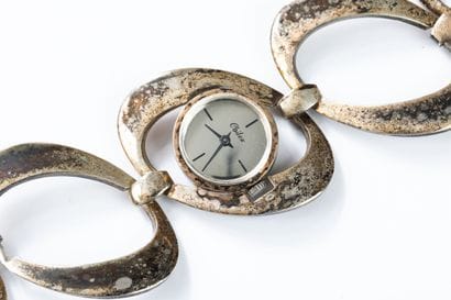CHILEX circa 1970/75. 
Silver wristwatch....