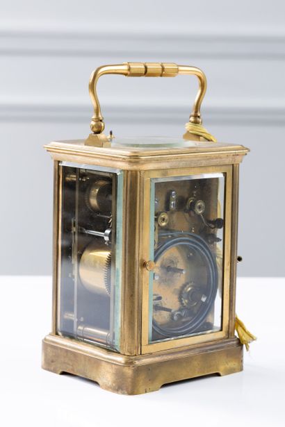 Travel clock with large and small chimes,...