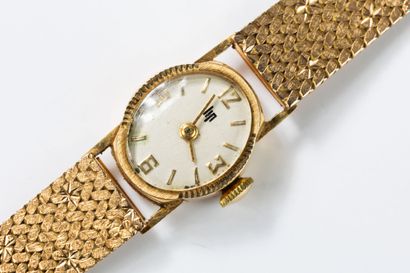 LIP circa 1970. 
Ladies' wristwatch in yellow...