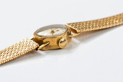 LIP circa 1970. 
Ladies' wristwatch in yellow...