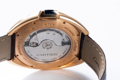 CARTIER Clé circa2015. 
Gold wristwatch,...