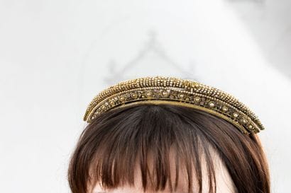 Empire-period silver tiara composed of a...