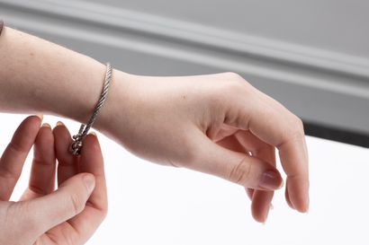 FRED 
Gold and steel bracelet 