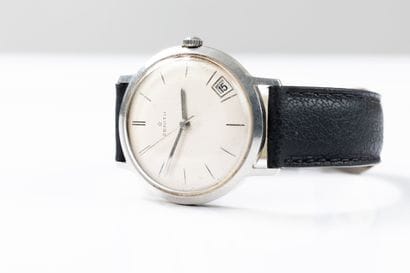 ZENITH circa 1960/65. 
Steel wristwatch,...