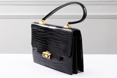 HERMES
Black Porosus crocodile handbag
Black...