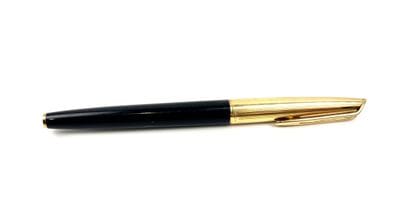 WATERMAN'S
Black resin fountain pen, gold-plated...