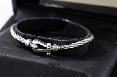 FRED 
Gold and steel bracelet 