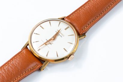 MOVADO circa 1965. 
Gold-plated wristwatch,...