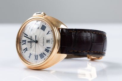 CARTIER Clé circa2015. 
Gold wristwatch,...