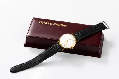 ULYSSE NARDIN circa 1968. 
Gold-plated wristwatch,...