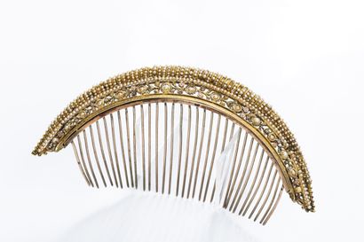 Empire-period silver tiara composed of a...