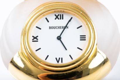 BOUCHERON - Perfume bottle-shaped clock in...
