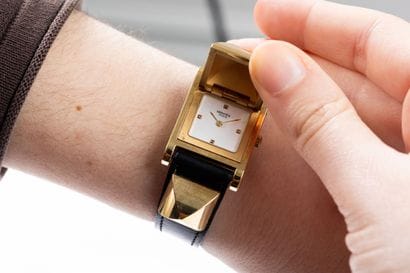 HERMES - Gold-plated Médor, contemporary...