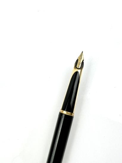 WATERMAN'S
Black resin fountain pen, gold-plated...