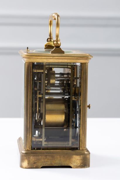 Travel clock with large and small chimes,...
