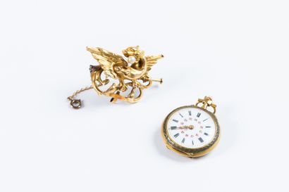 Collar watch no. 9275, 1st quarter 20th century.
Round...