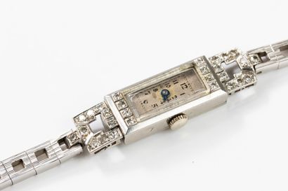 Platinum ladies' wristwatch no. 10498, 1st...