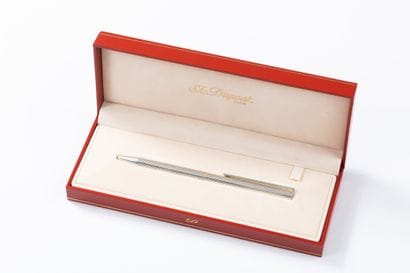 ST DUPONT
Silver-plated ballpoint pen with...