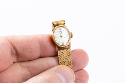 LIP circa 1970. 
Ladies' wristwatch in yellow...