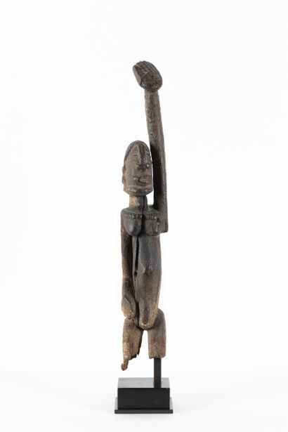 Hermaphroditic fetish depicted standing with...