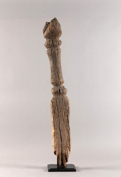 Important old ceremonial post. Wood with...