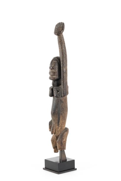 Hermaphroditic fetish depicted standing with...