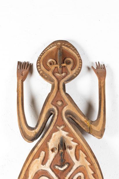 Large ditegope board depicting a stylized...