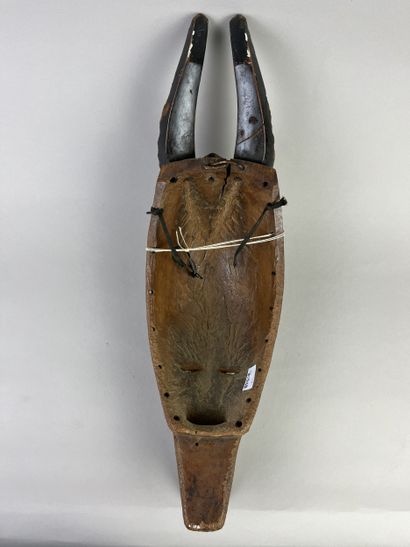 Old zamble mask. Representation of an antelope....