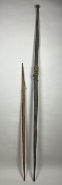 Two bows: An antique bow with a beautiful...