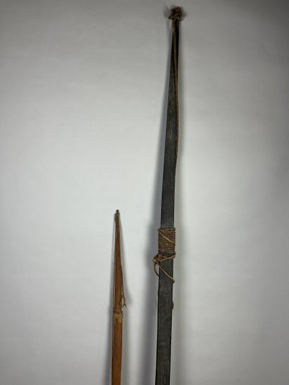 Two bows: An antique bow with a beautiful...
