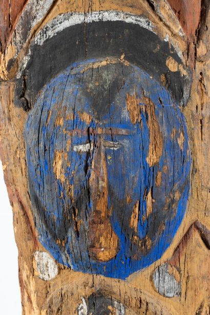 Standing female ancestor sculpted in very...