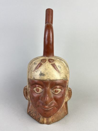 Portrait vase. Representation of an Indian...