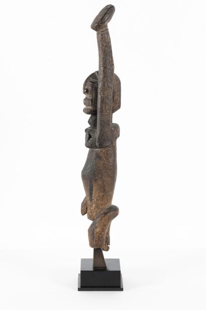 Hermaphroditic fetish depicted standing with...