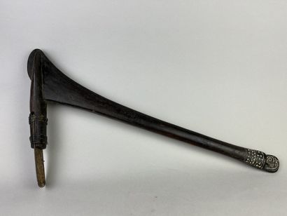 Adze with metal blade, salvaged or exchanged,...