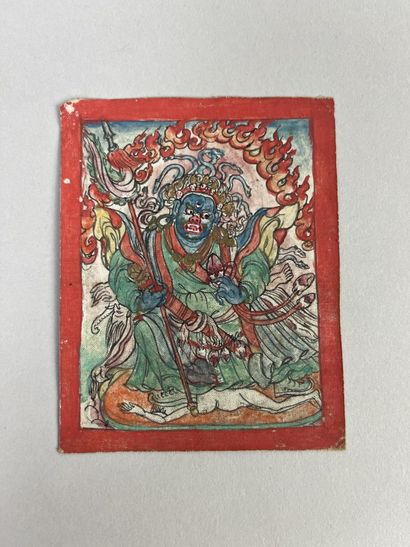 Representation of the angry Buddhist deity...